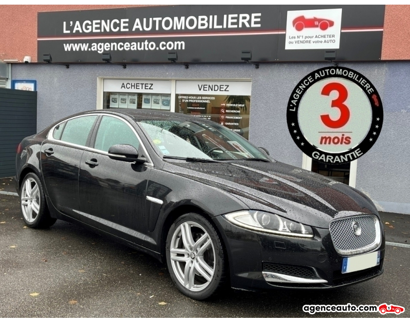 Compra de Coches Usados, Coches Usados Baratos %'|'% Agence Auto Jaguar XF 2.2D 190CH i4 LUXE 2EME MAIN Noir Año 2012 Automatique Diesel